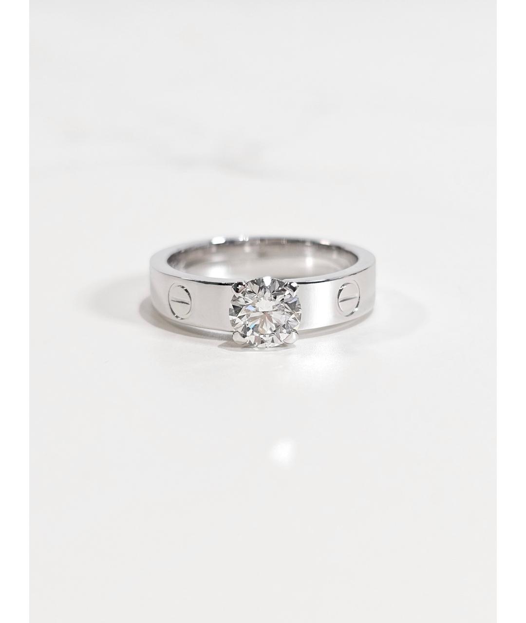 CARTIER Серебряное кольцо из белого золота, фото 3