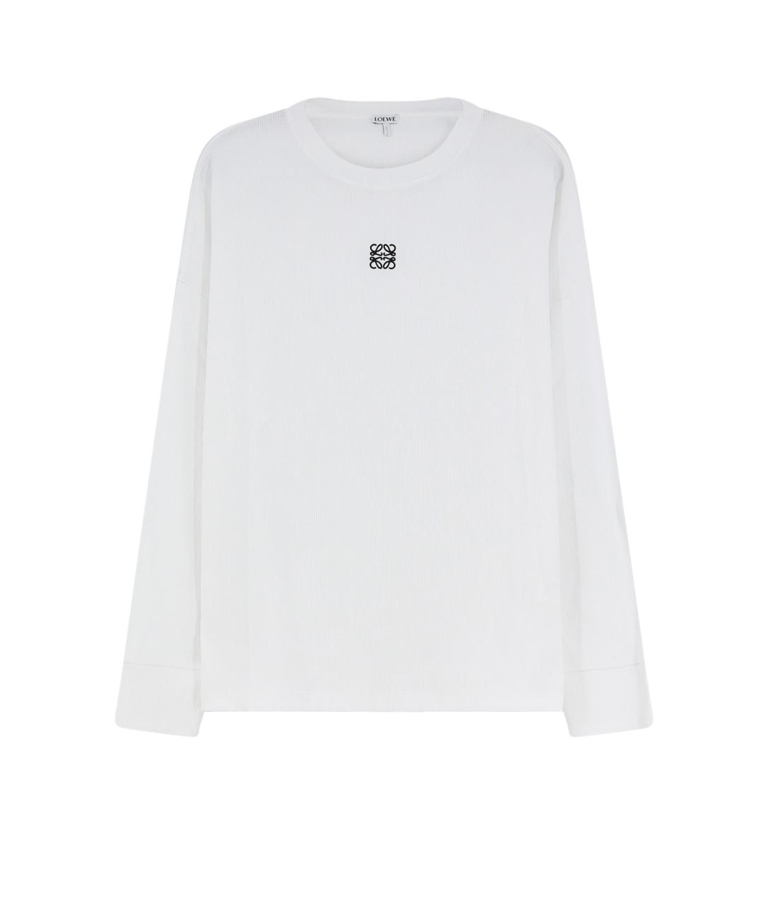 LOEWE Белая хлопковая футболка, фото 1