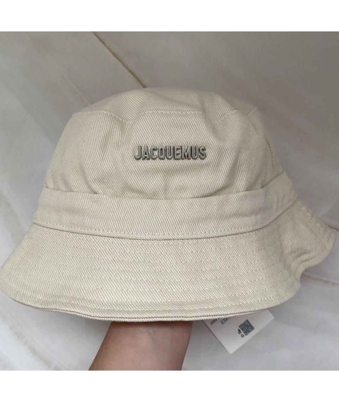 JACQUEMUS Белая хлопковая панама, фото 3