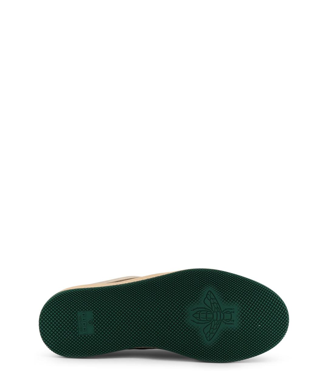 GUCCI Бежевые кеды, фото 4