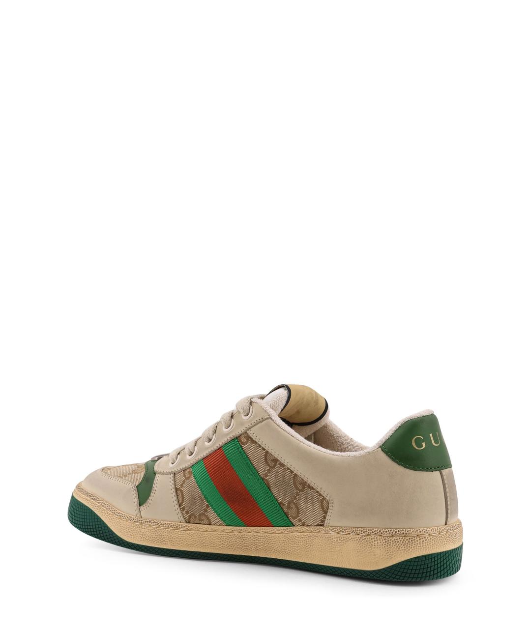 GUCCI Бежевые кеды, фото 3