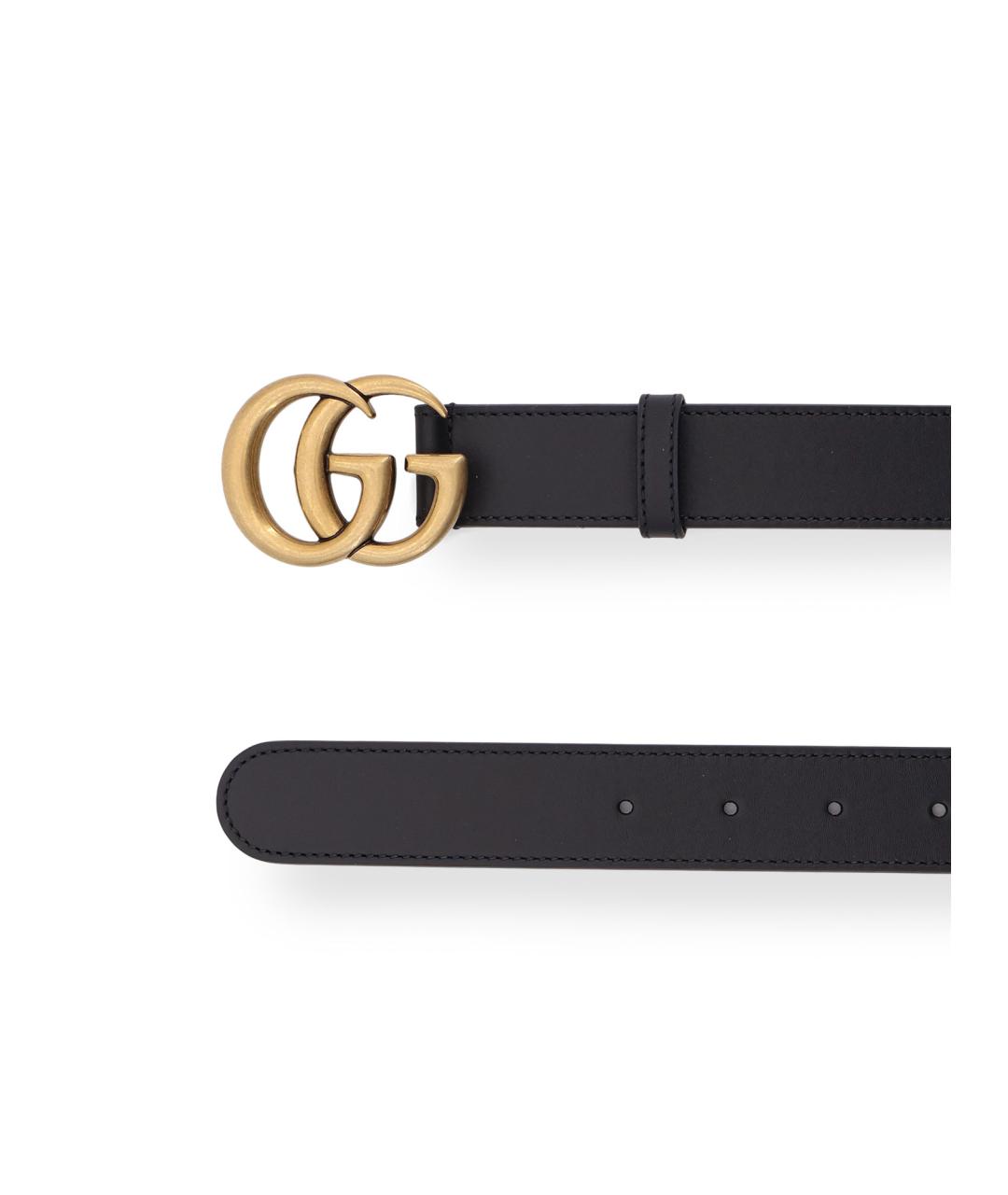 GUCCI Черный ремень, фото 2