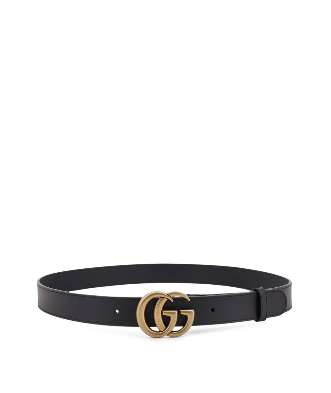 GUCCI Черный ремень, фото 1
