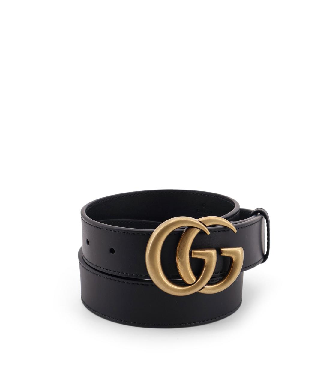 GUCCI Черный ремень, фото 3