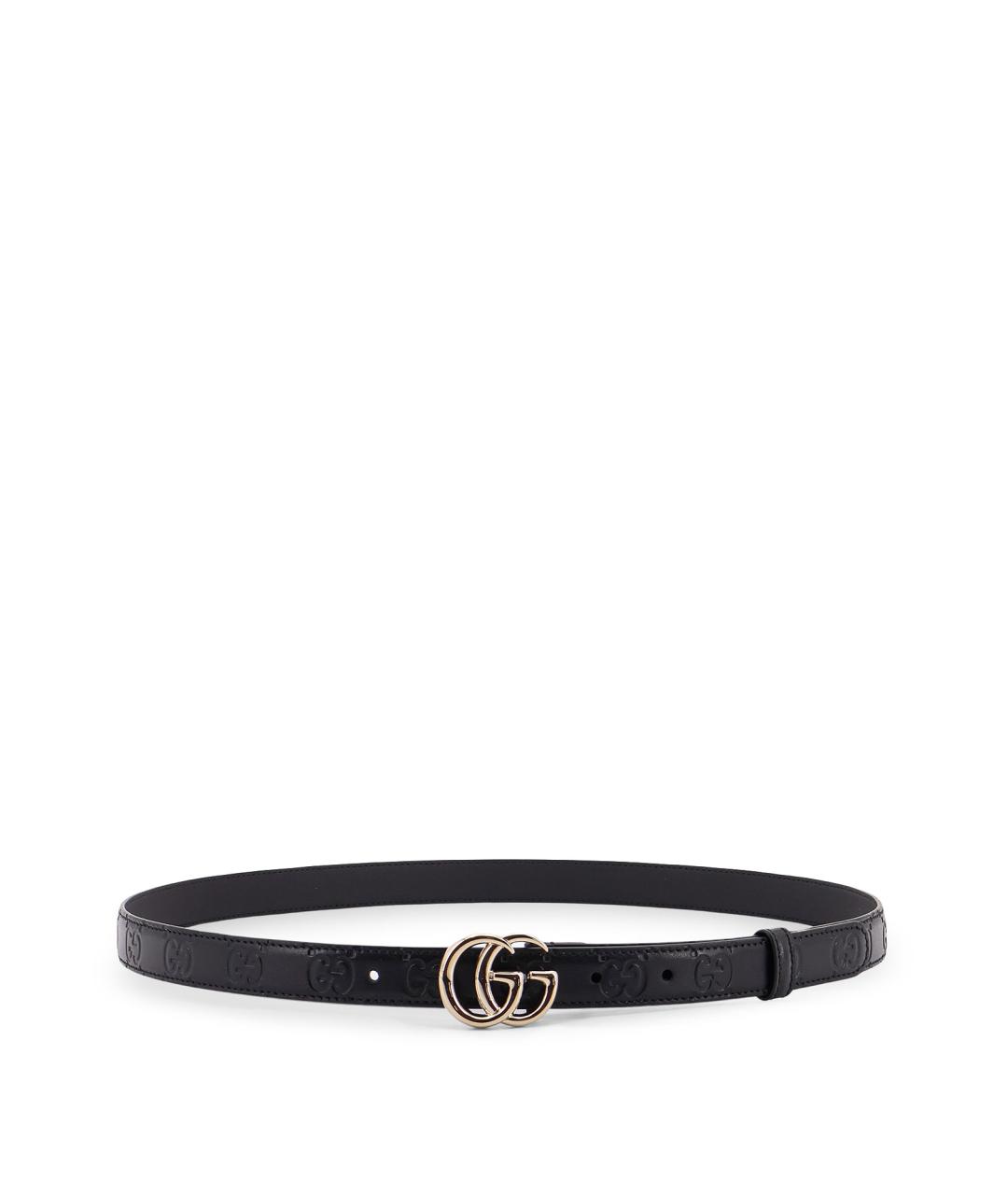 GUCCI Черный ремень, фото 1