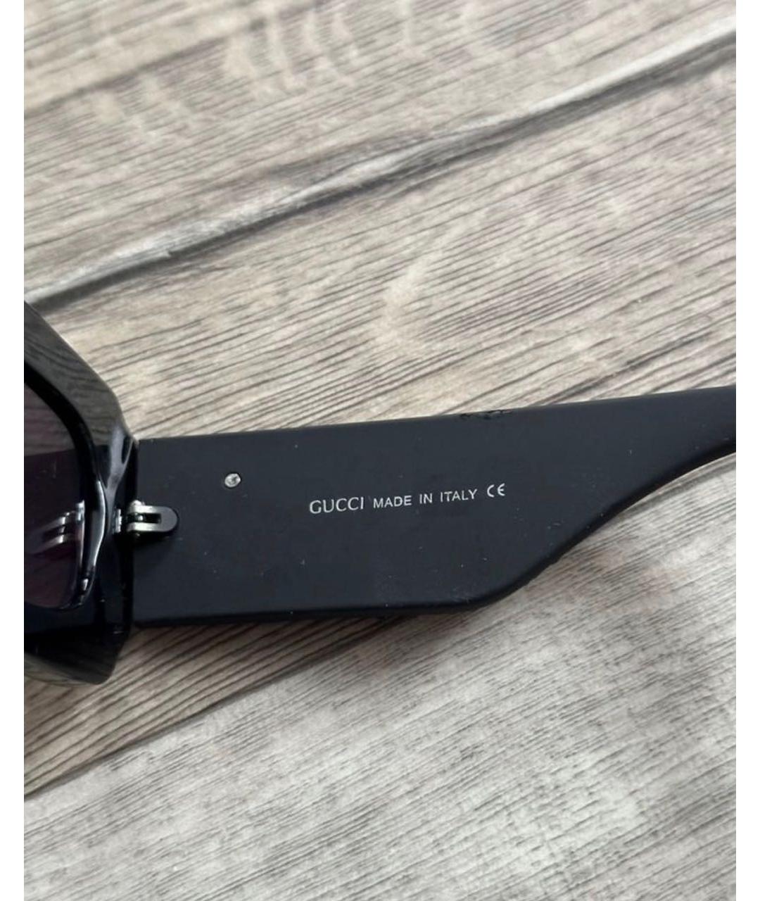 GUCCI Черные пластиковые солнцезащитные очки, фото 4