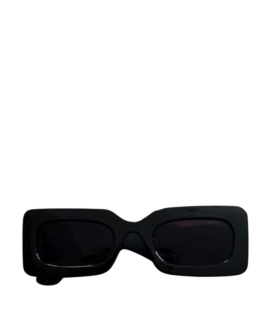 GUCCI Черные пластиковые солнцезащитные очки, фото 1
