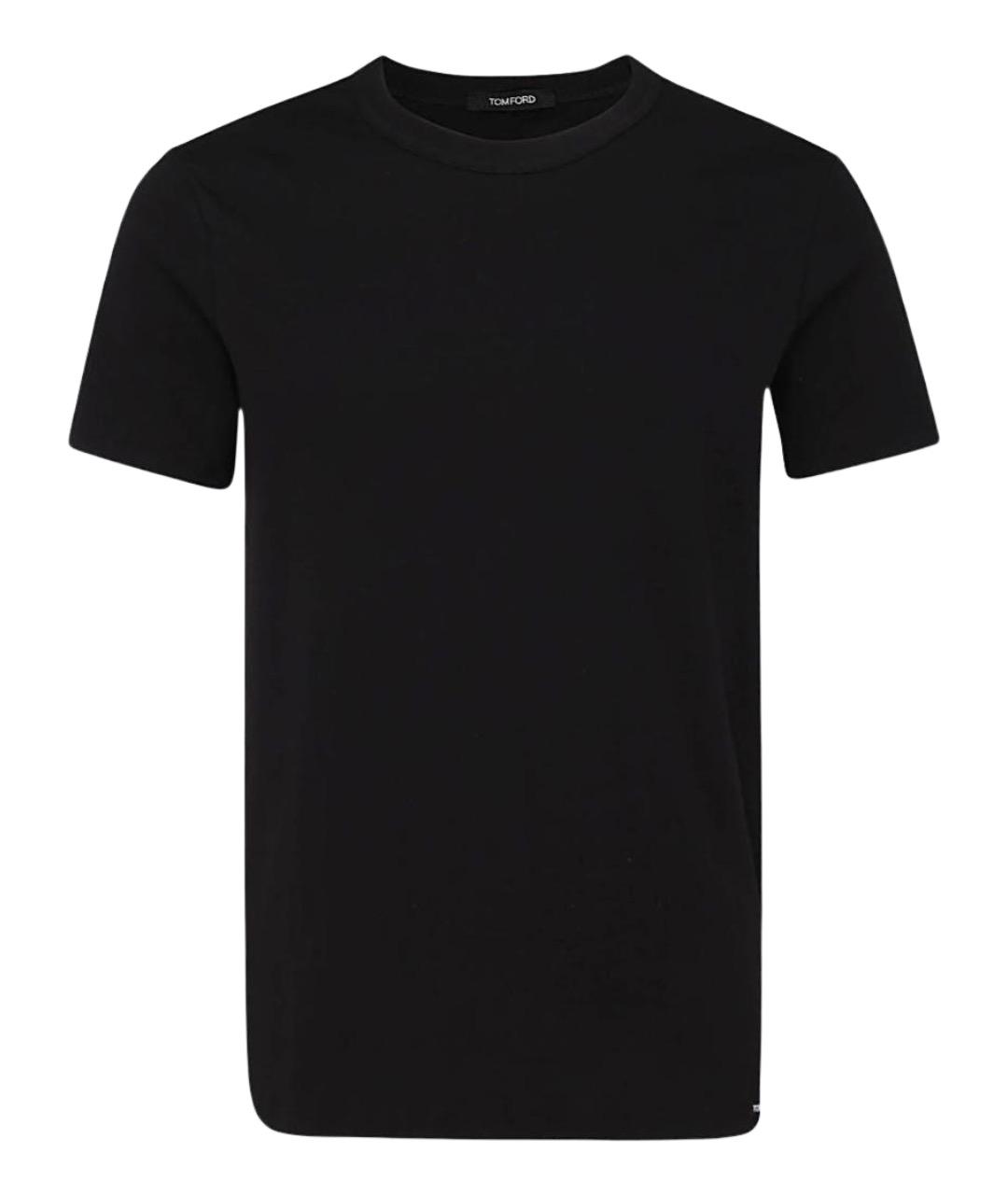 TOM FORD Черная хлопковая футболка, фото 1