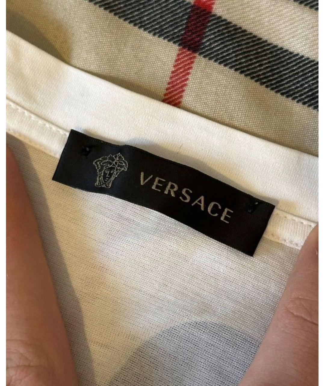 VERSACE Мульти хлопковая футболка, фото 3
