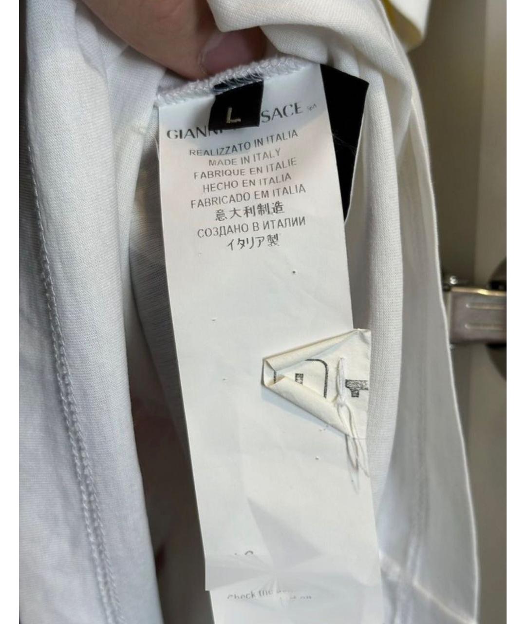 VERSACE Мульти хлопковая футболка, фото 5