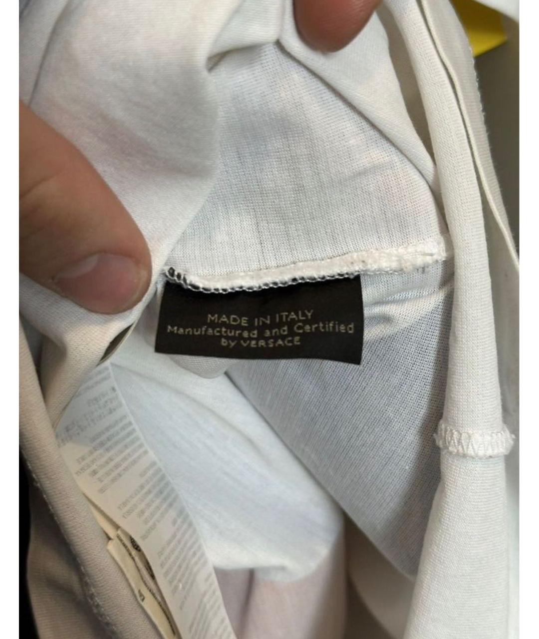 VERSACE Мульти хлопковая футболка, фото 4