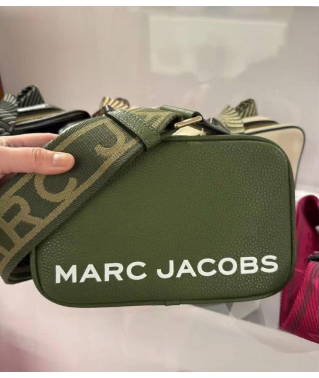 MARC JACOBS Хаки кожаная сумка через плечо, фото 2
