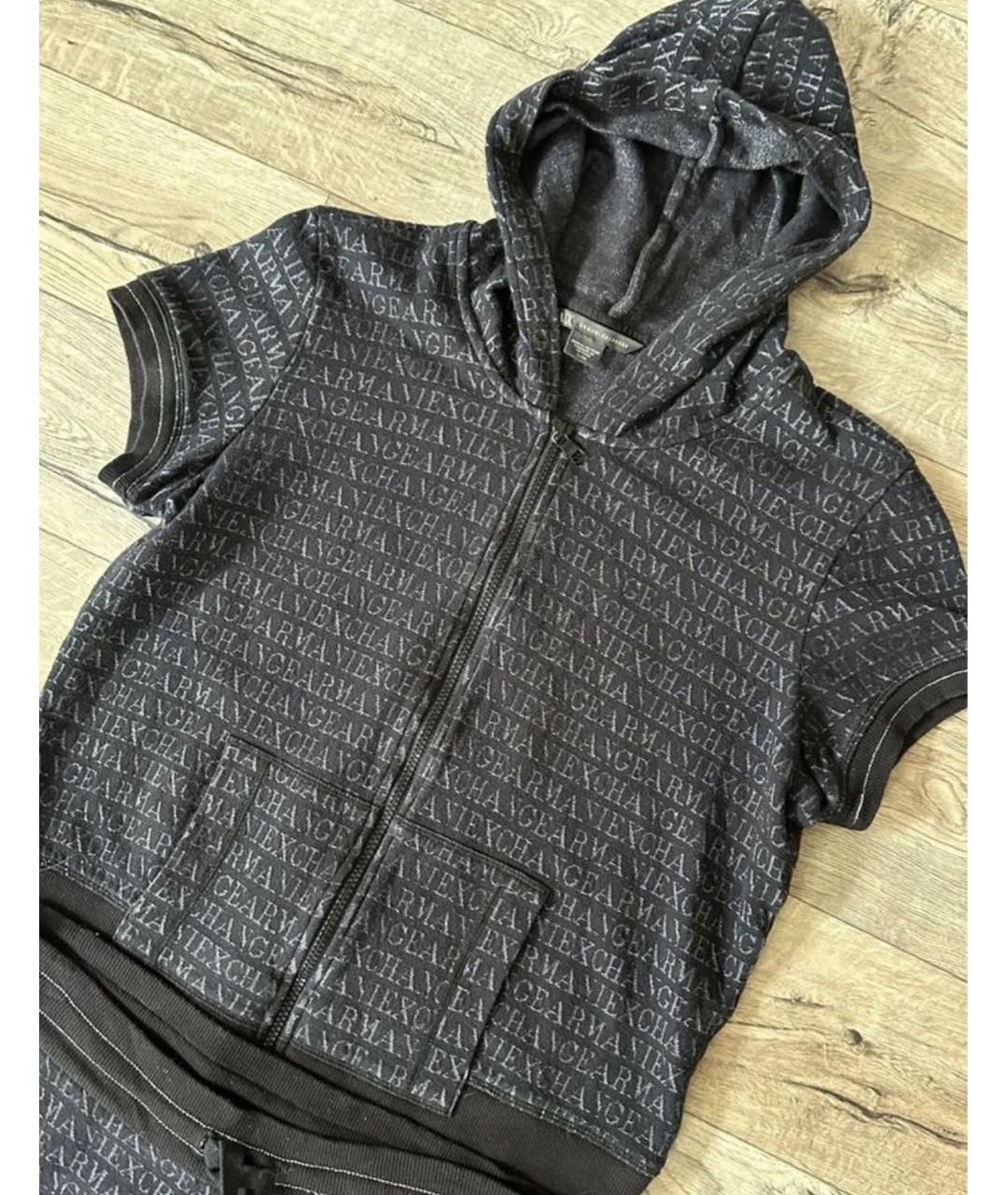 ARMANI EXCHANGE Темно-синий полиэстеровый костюм с брюками, фото 3