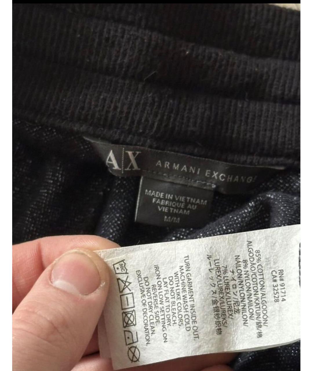 ARMANI EXCHANGE Темно-синий полиэстеровый костюм с брюками, фото 6