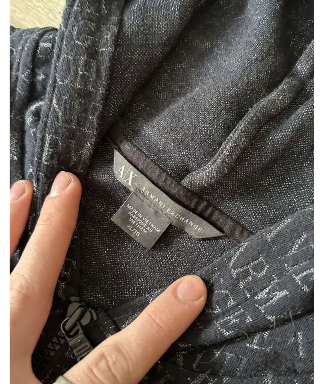 ARMANI EXCHANGE Темно-синий полиэстеровый костюм с брюками, фото 4