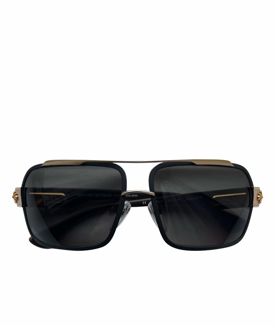 CHROME HEARTS Черные деревянные солнцезащитные очки, фото 1