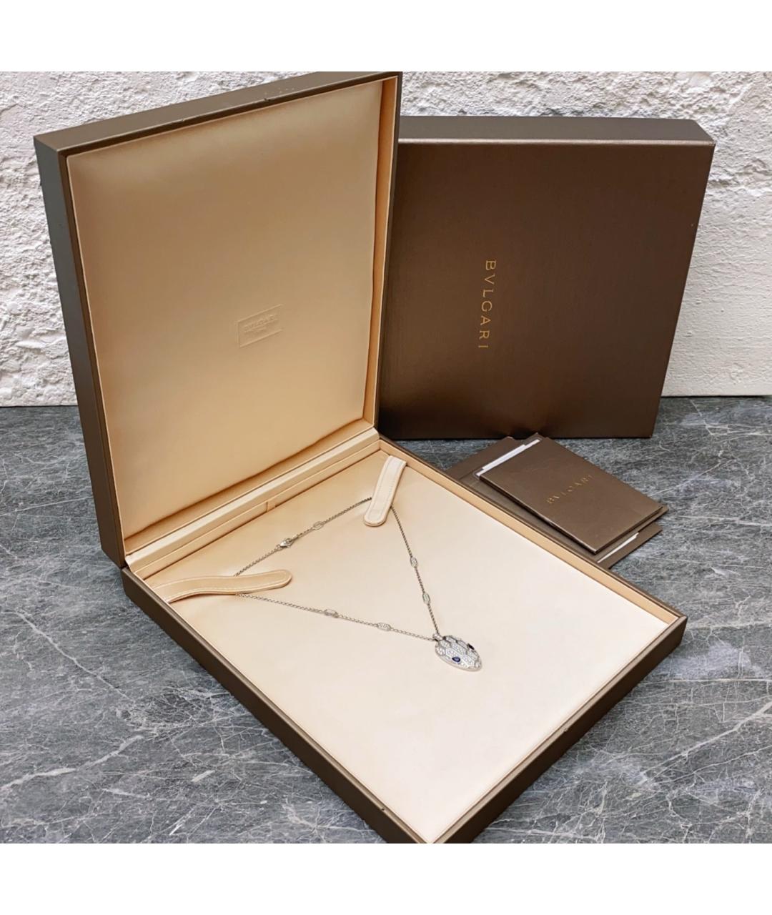 BVLGARI Серебряная подвеска из белого золота, фото 2