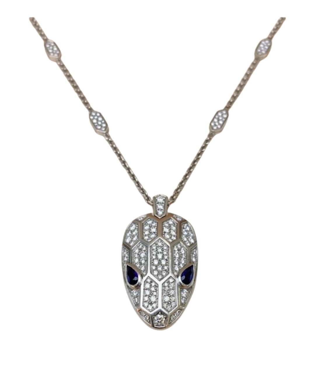 BVLGARI Серебряная подвеска из белого золота, фото 1