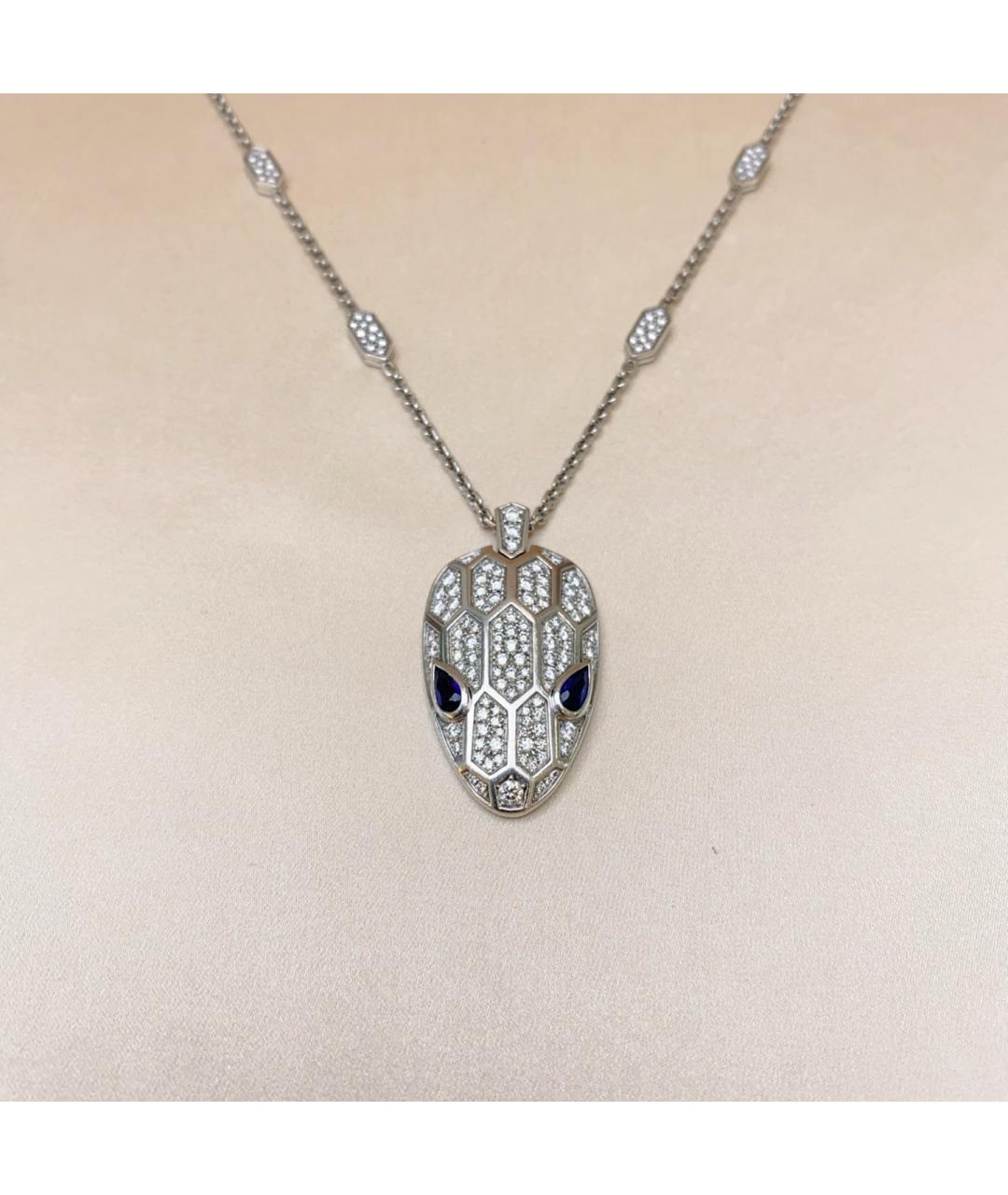 BVLGARI Серебряная подвеска из белого золота, фото 6