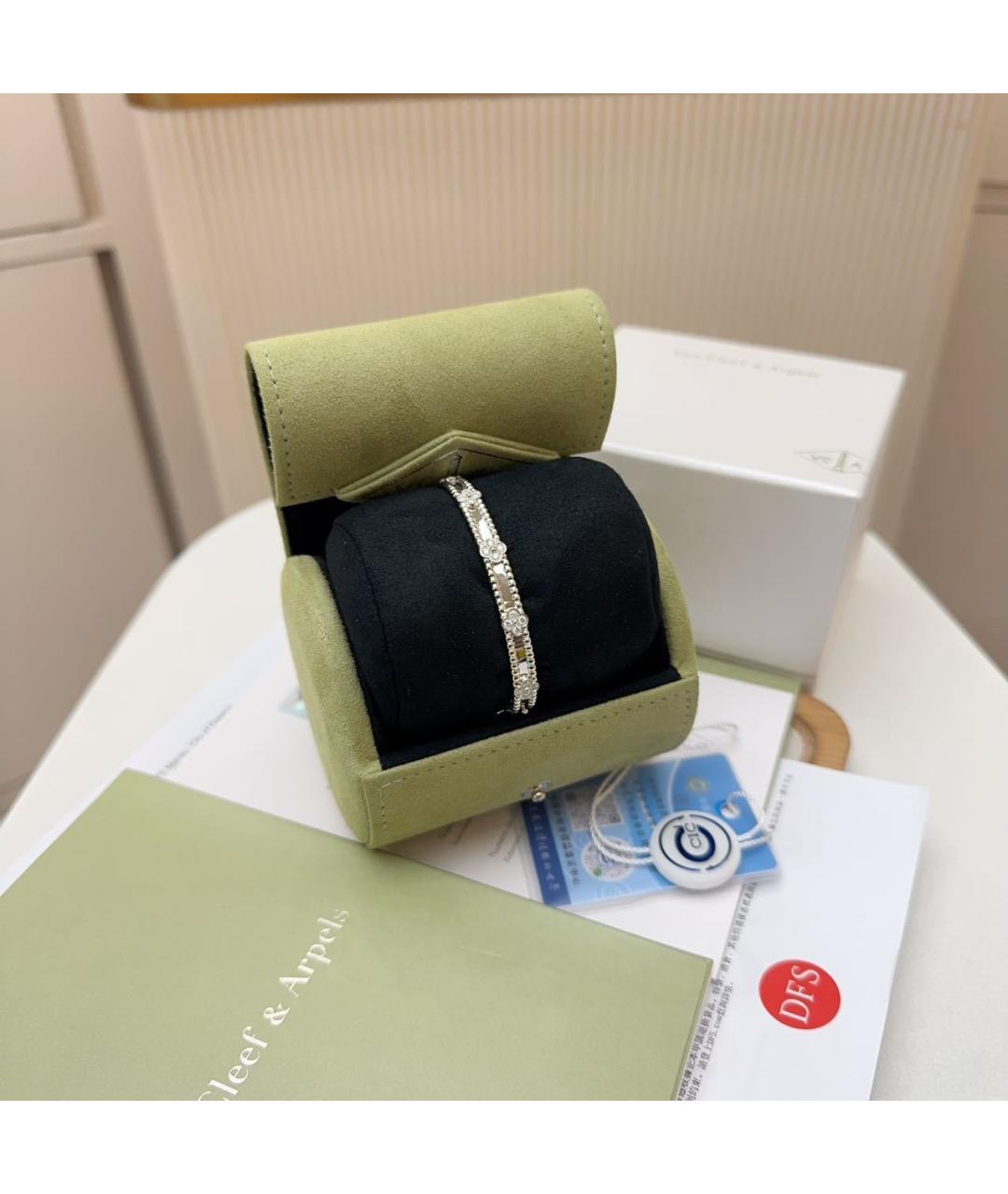 VAN CLEEF & ARPELS Серебряный браслет из белого золота, фото 6