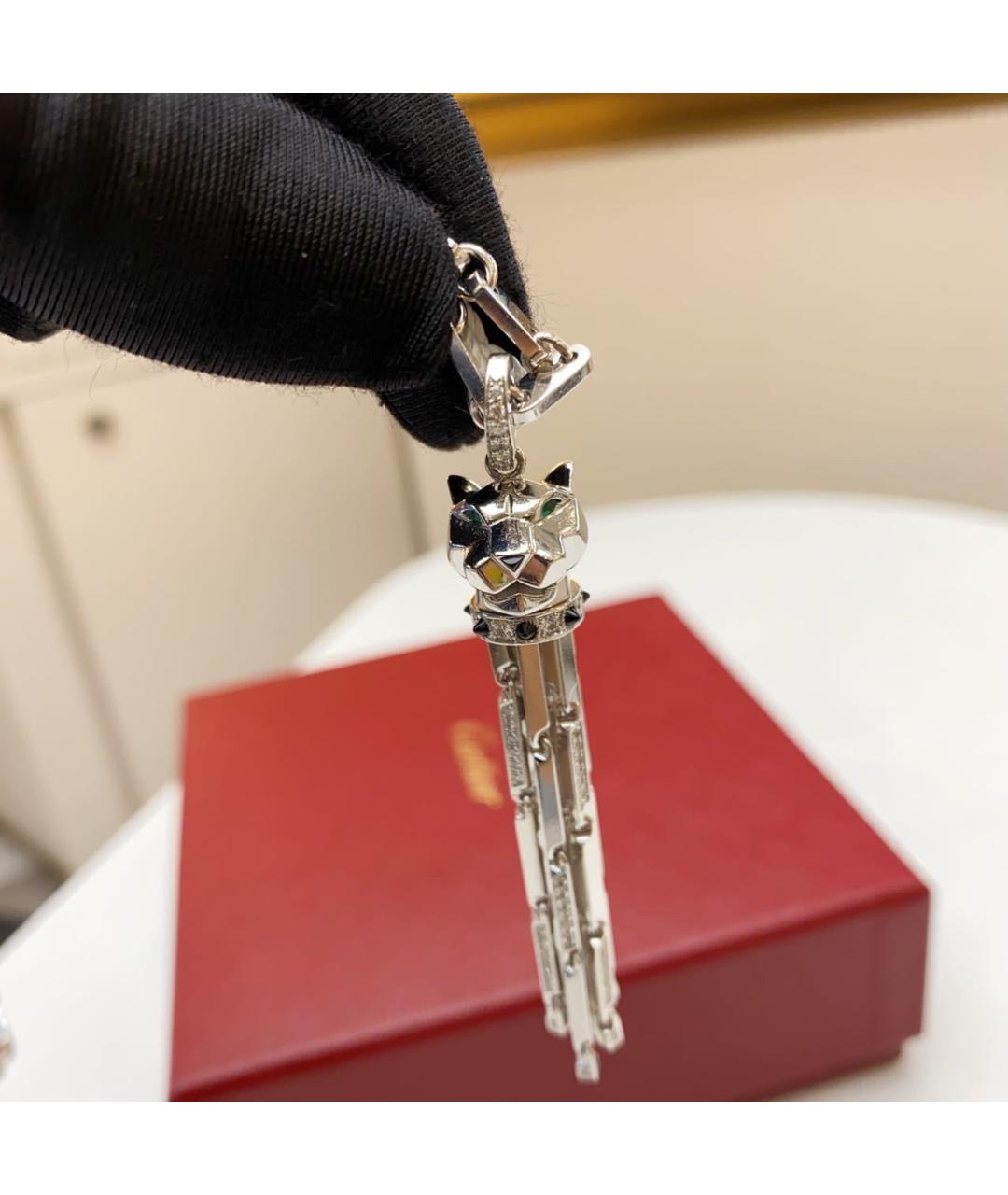 CARTIER Серебряное колье из белого золота, фото 4
