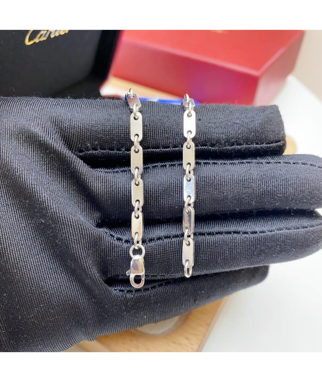 CARTIER Серебряное колье из белого золота, фото 5