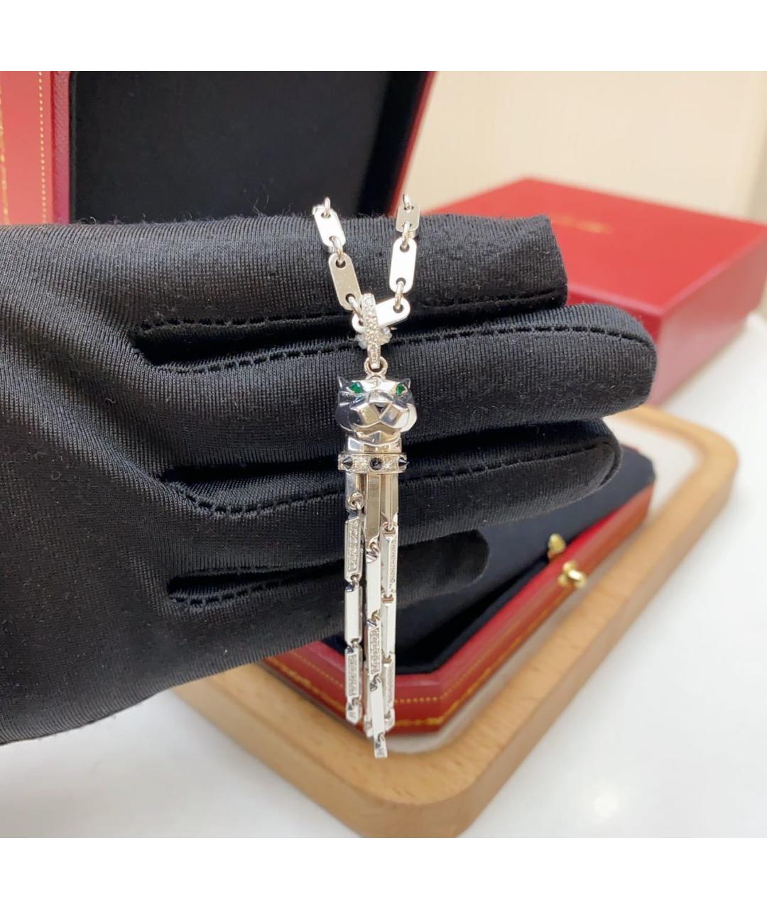 CARTIER Серебряное колье из белого золота, фото 2
