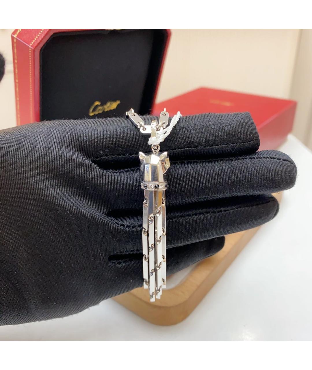 CARTIER Серебряное колье из белого золота, фото 3