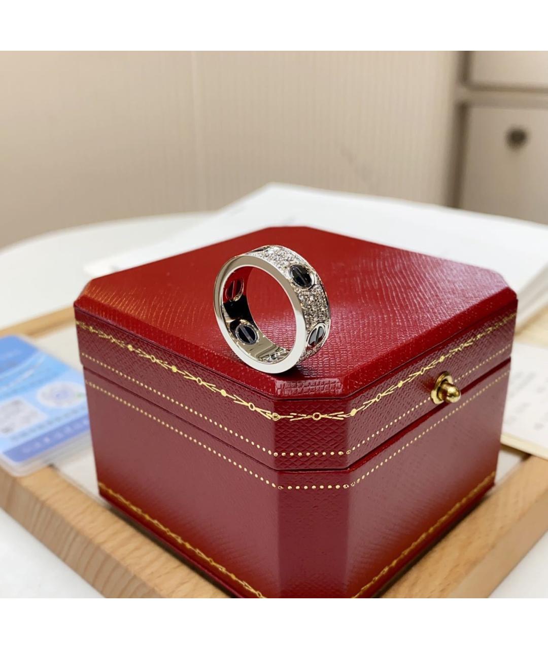 CARTIER Серебряное кольцо из белого золота, фото 4