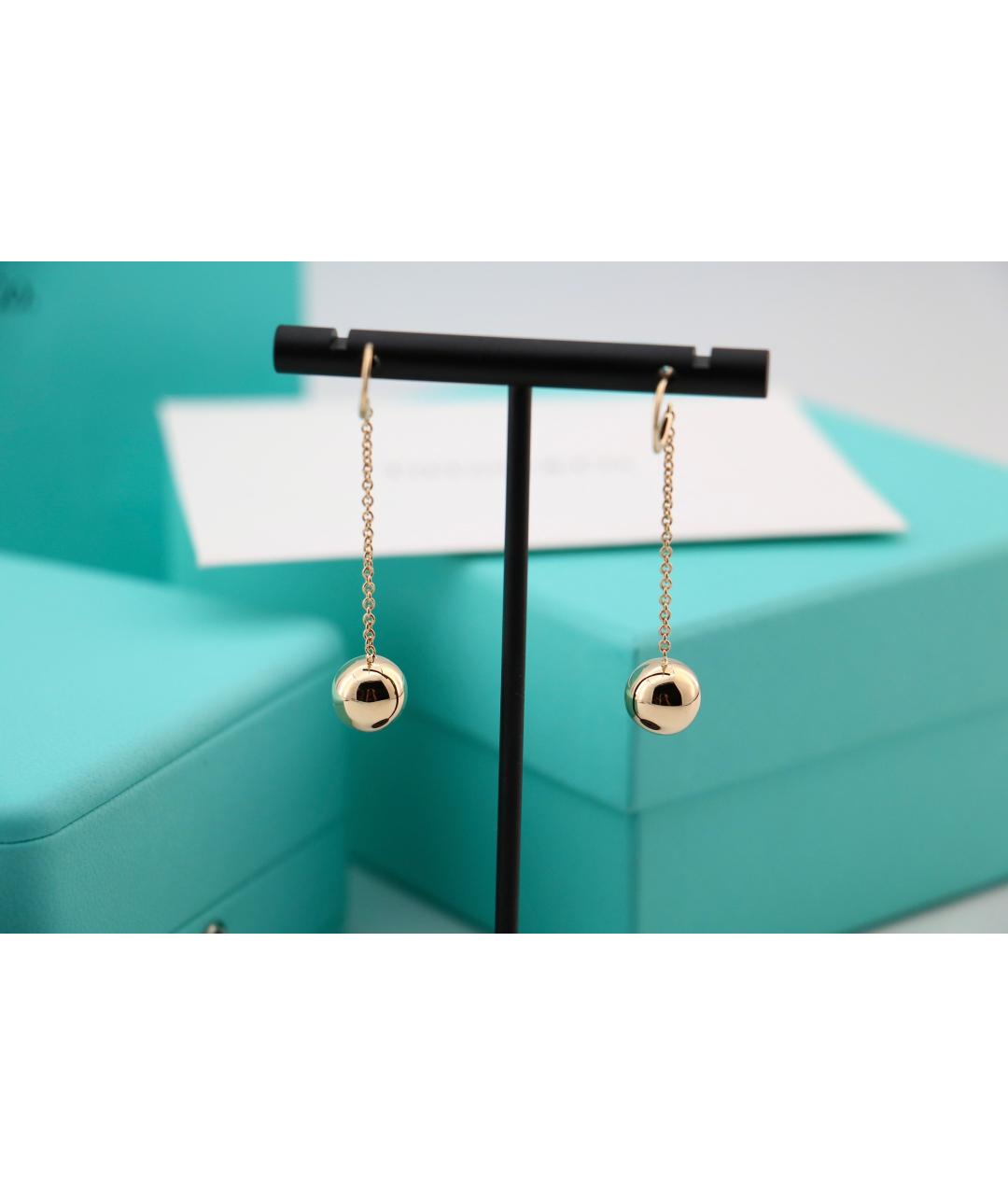 TIFFANY&CO Золотые серьги из желтого золота, фото 3