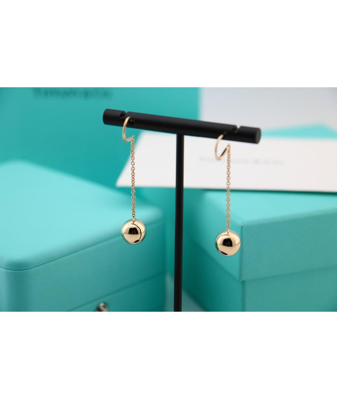 TIFFANY&CO Золотые серьги из желтого золота, фото 4