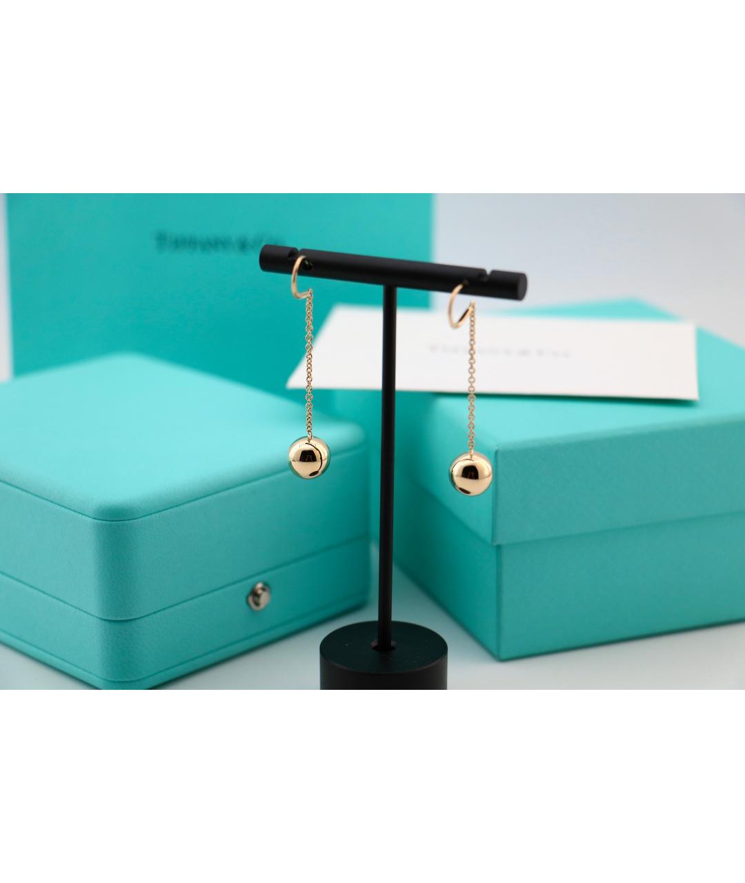 TIFFANY&CO Золотые серьги из желтого золота, фото 2