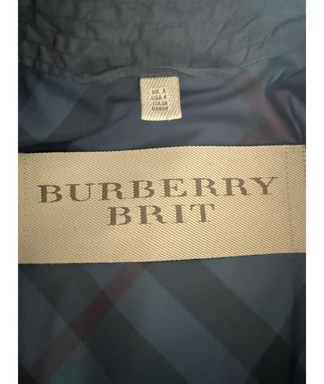 BURBERRY Серебряный тренч/плащ, фото 3