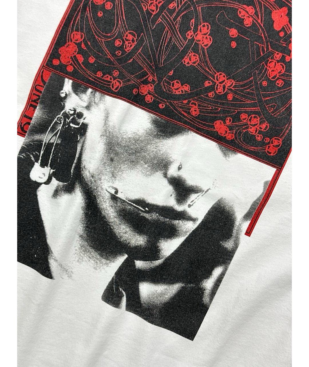 RAF SIMONS Белая хлопковая футболка, фото 7