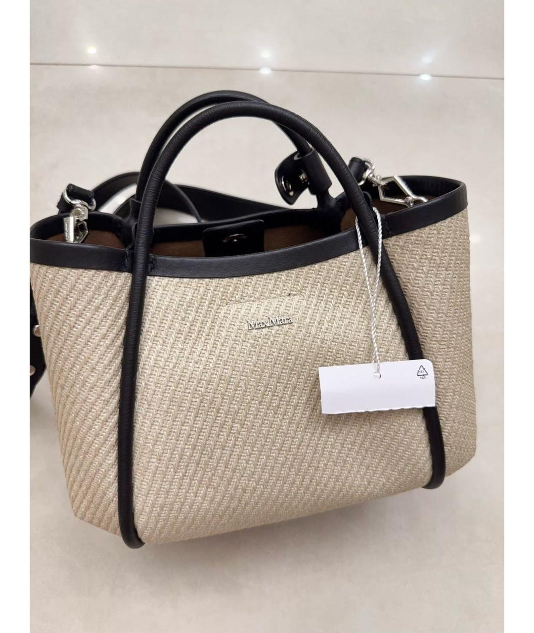 MAX MARA Бежевая сумка через плечо из лакированной кожи, фото 7