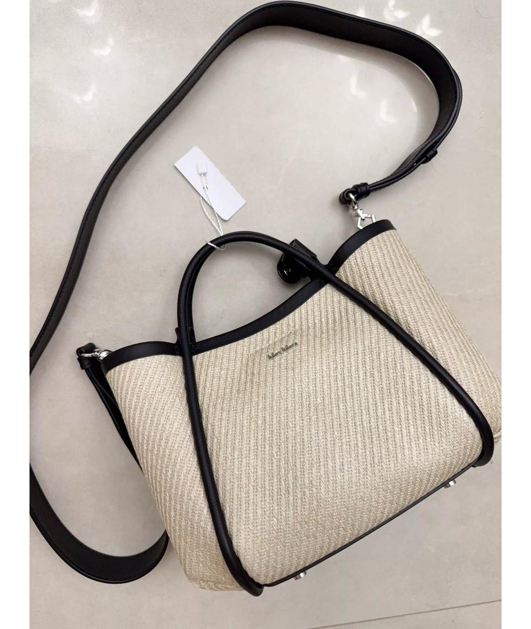 MAX MARA Бежевая сумка через плечо из лакированной кожи, фото 5