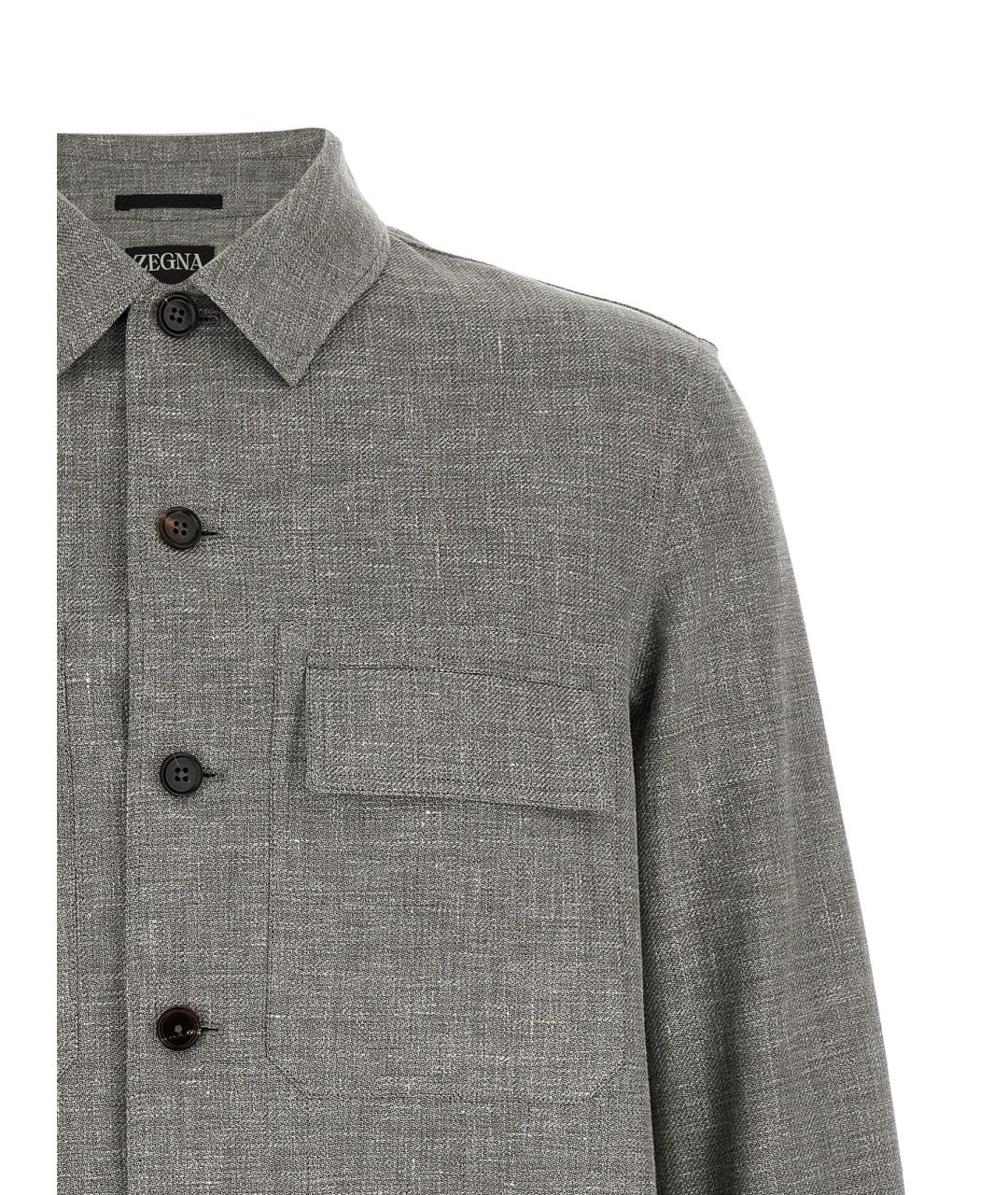 ZEGNA Бежевая кэжуал рубашка, фото 3
