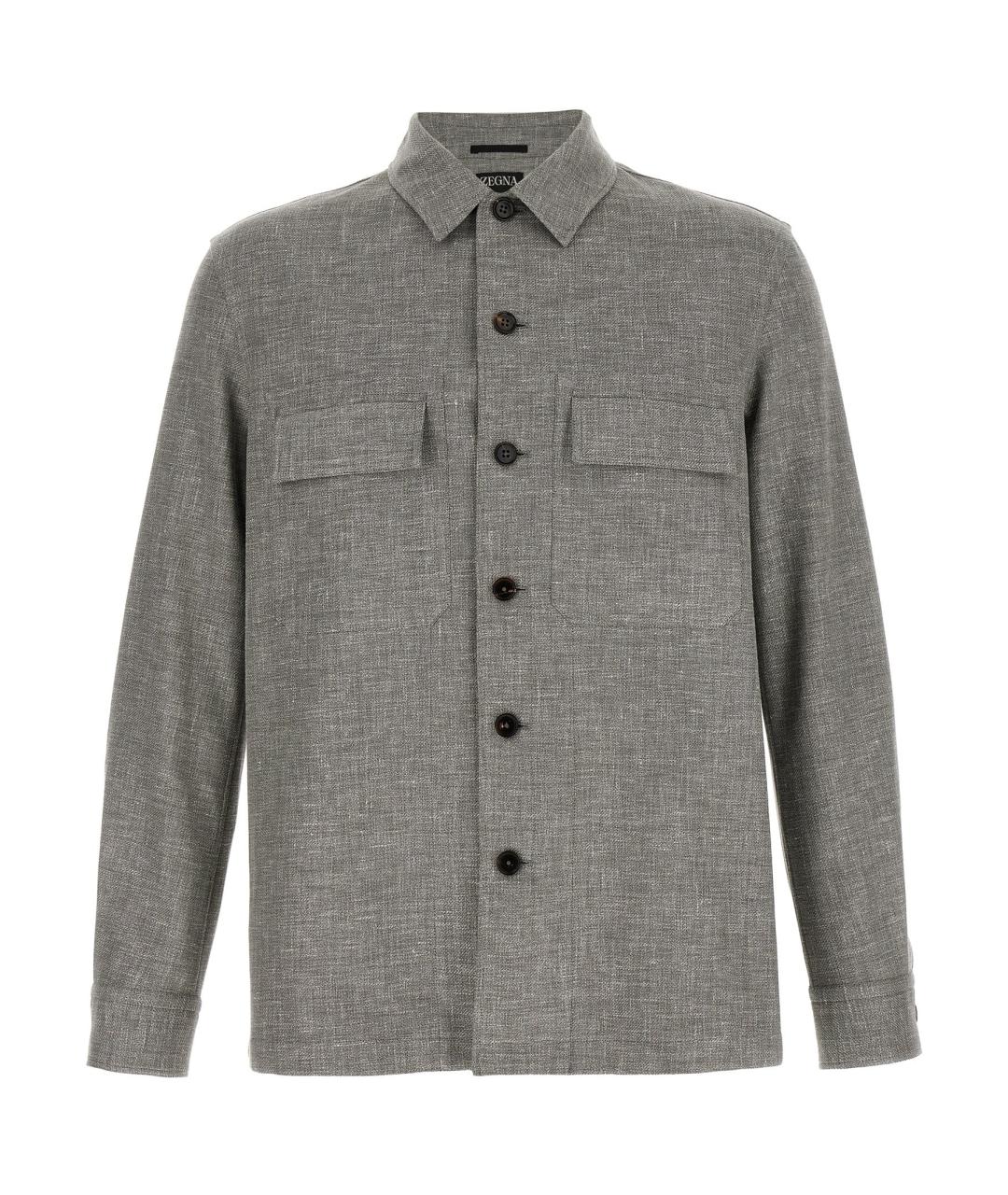 ZEGNA Бежевая кэжуал рубашка, фото 1