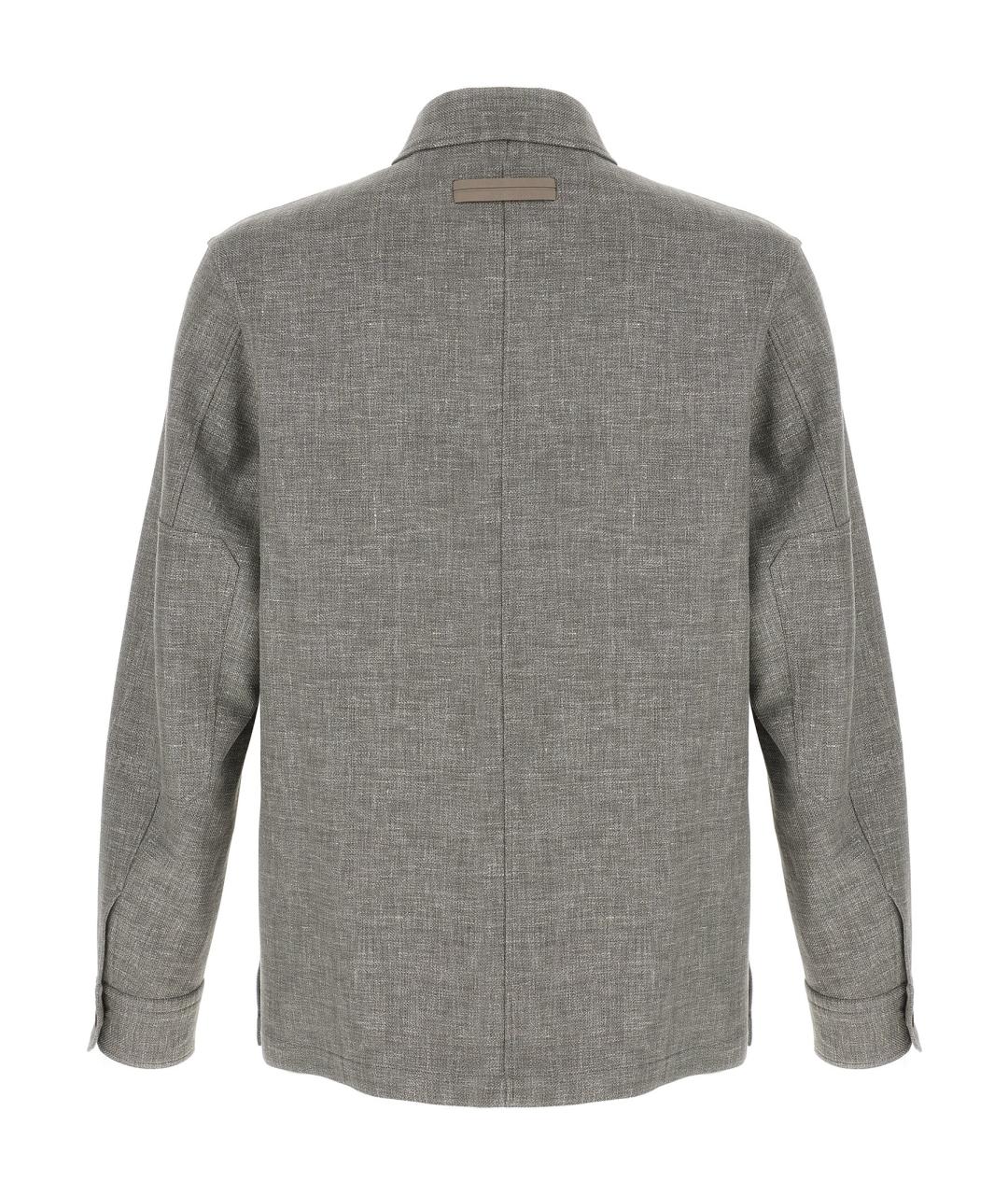 ZEGNA Бежевая кэжуал рубашка, фото 2