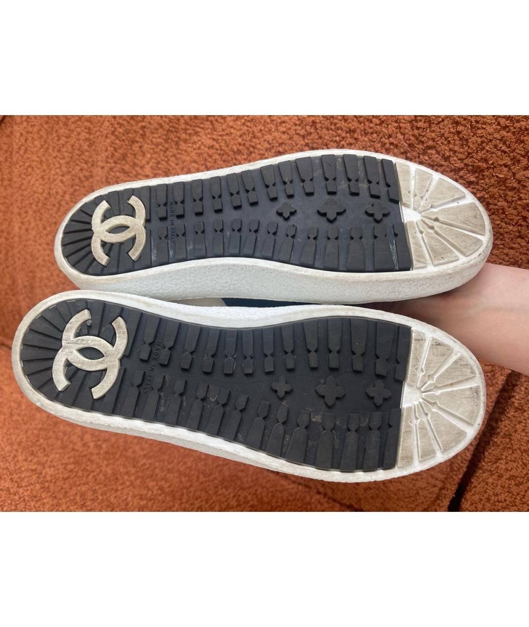 CHANEL Мульти кожаные слипоны, фото 8