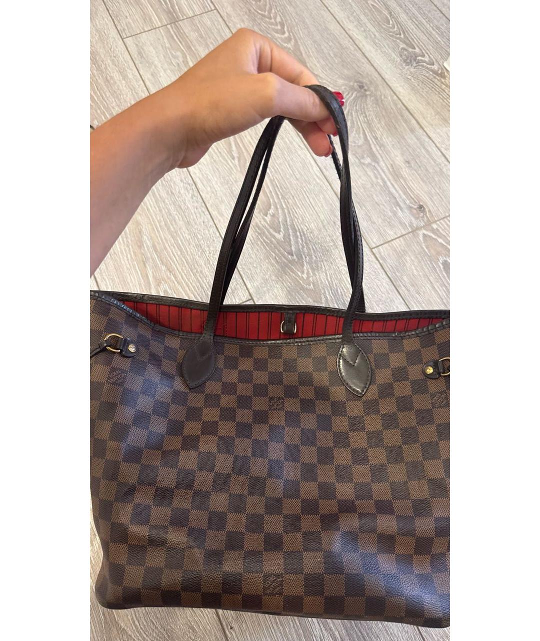LOUIS VUITTON Коричневая сумка тоут, фото 3