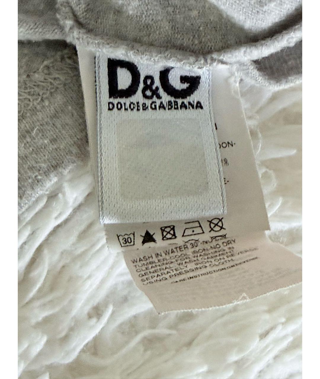 DOLCE&GABBANA Мульти хлопковая детская футболка, фото 4