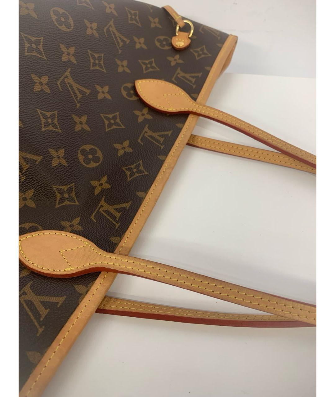 LOUIS VUITTON Коричневая сумка тоут, фото 7