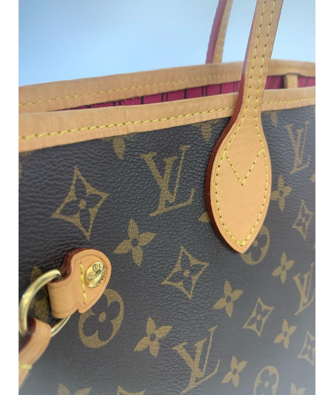 LOUIS VUITTON Коричневая сумка тоут, фото 5