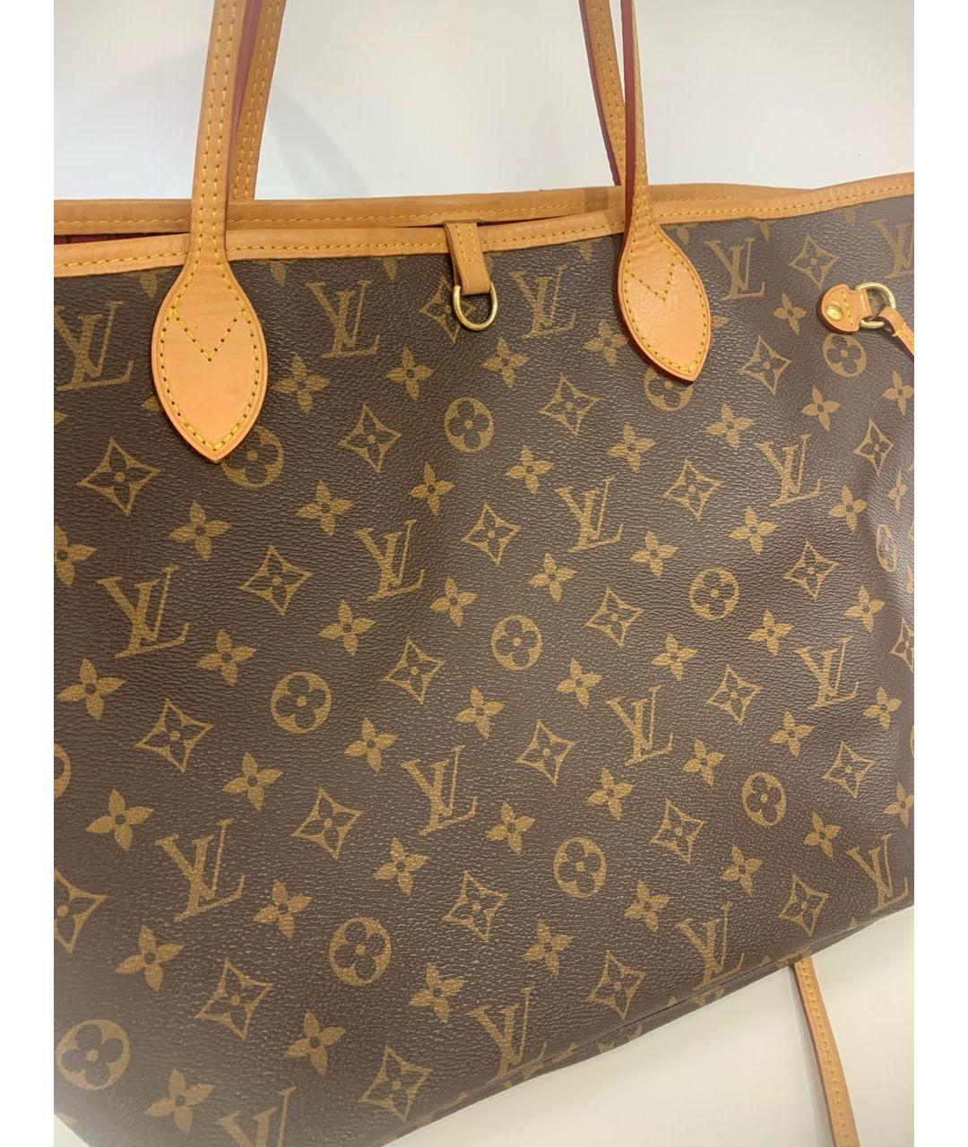 LOUIS VUITTON Коричневая сумка тоут, фото 2