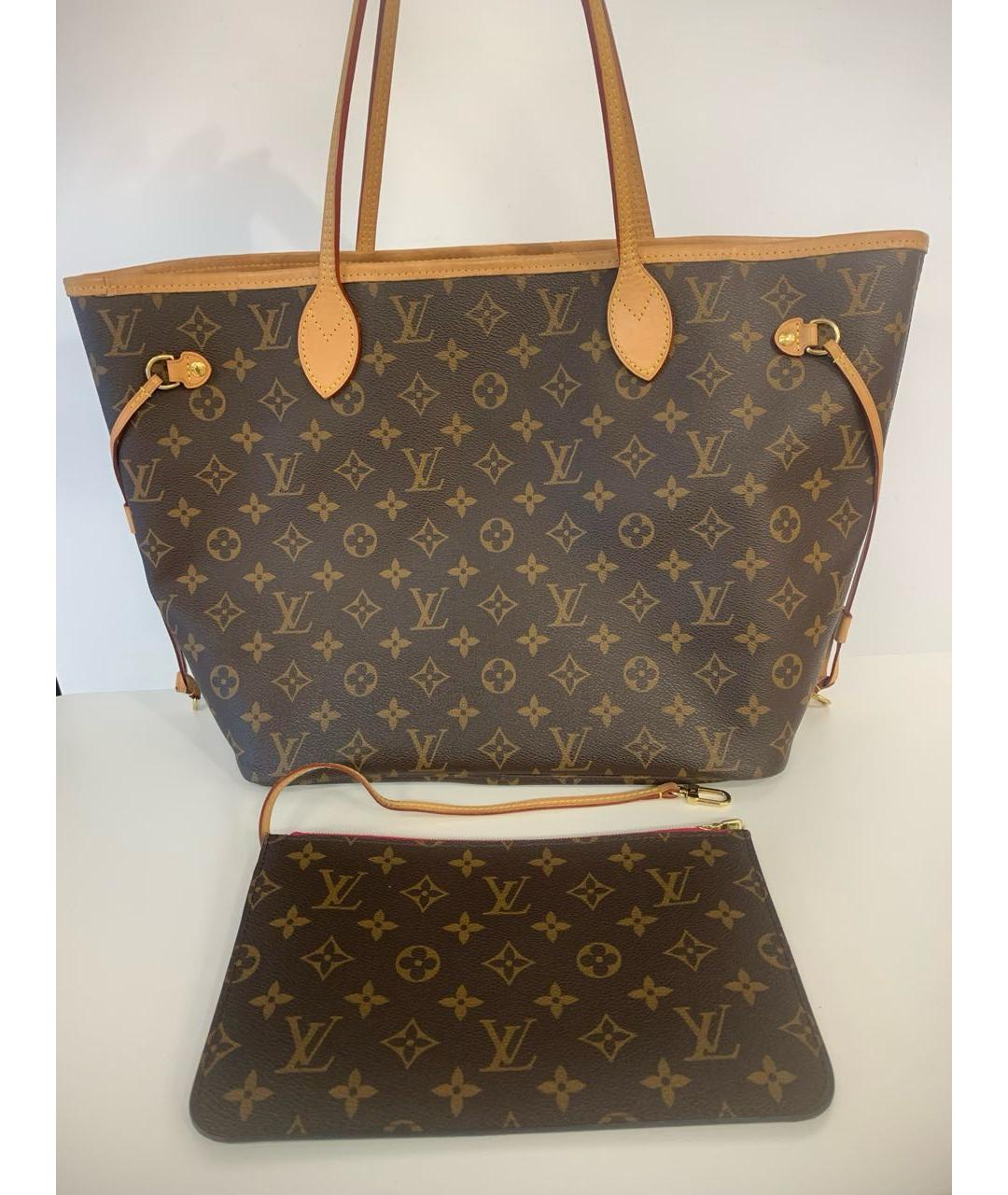 LOUIS VUITTON Коричневая сумка тоут, фото 9
