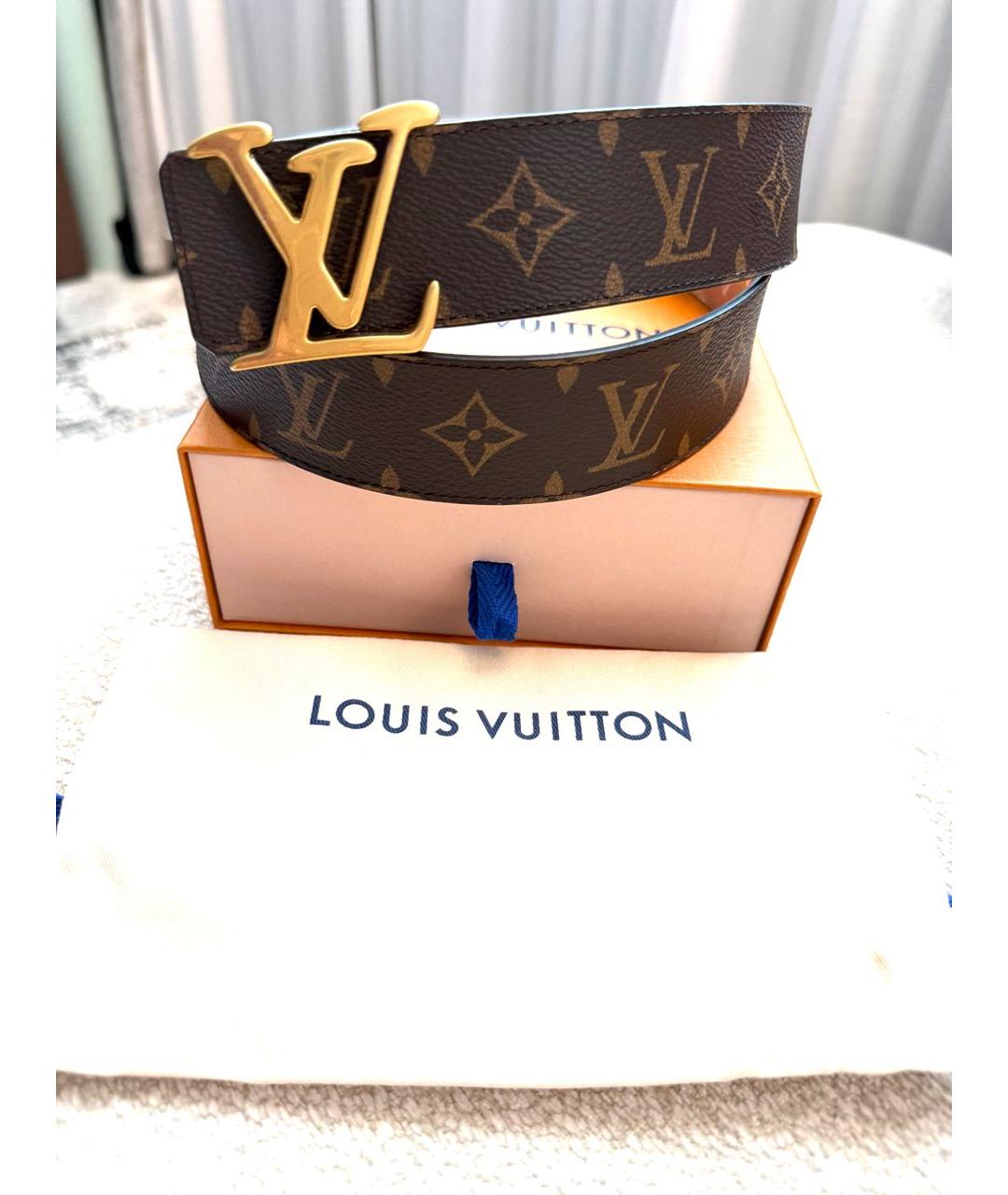 LOUIS VUITTON Коричневый ремень, фото 3