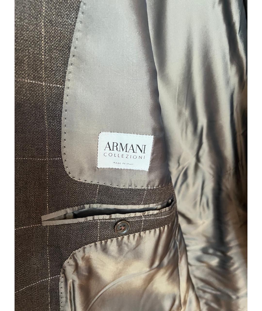 ARMANI COLLEZIONI Коричневый вечерний костюм, фото 6
