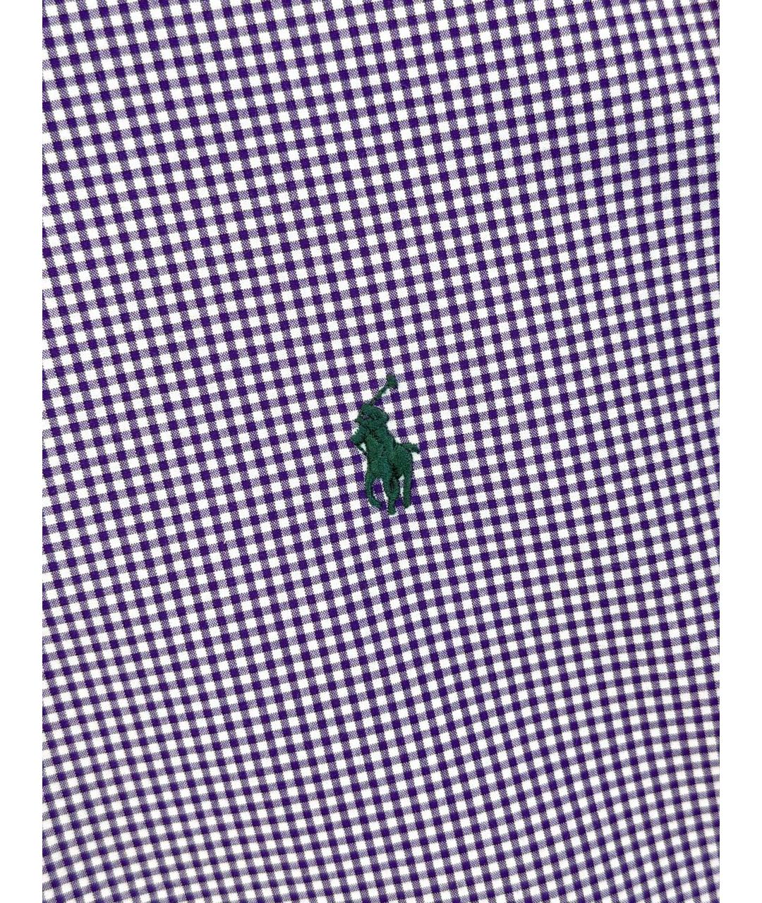 POLO RALPH LAUREN Фиолетовая хлопковая кэжуал рубашка, фото 4