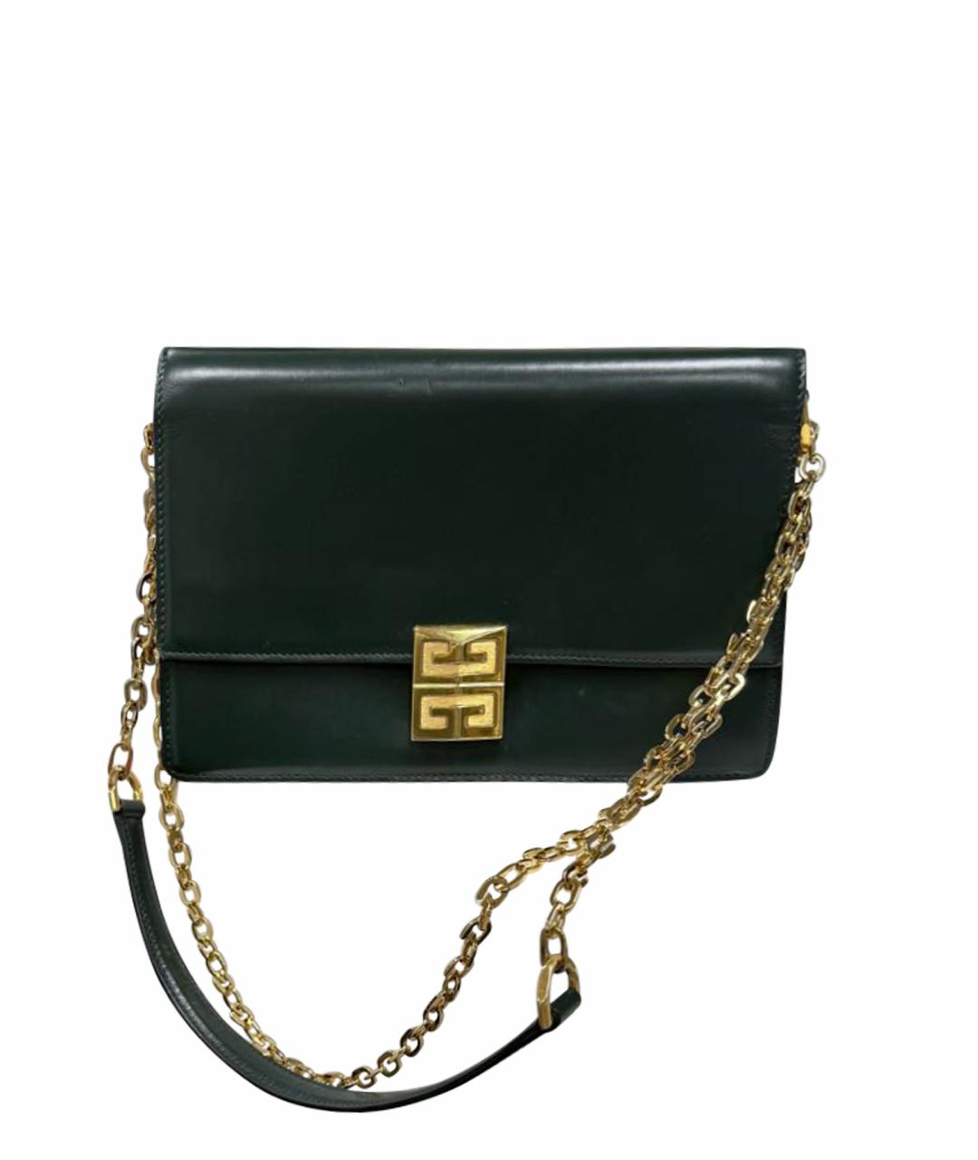 GIVENCHY Зеленая кожаная сумка тоут, фото 1